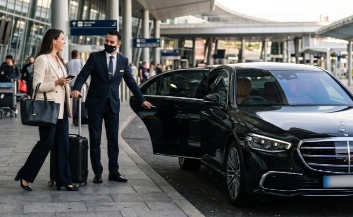 Illustration d’un transfert aéroport